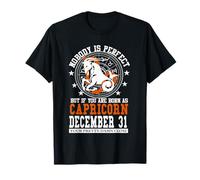 Capricorne 31 décembre Zodiaque Astrologie Astrologie Horoscope Signe T-Shirt