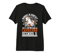 Capricorne 31 décembre Zodiaque Astrologie Astrologie Horoscope Signe T-Shirt Haut de Gamme