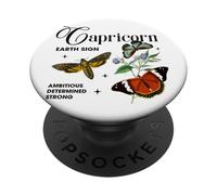 Capricorne signe de terre ambitieux déterminé fort PopSockets PopGrip Adhésif