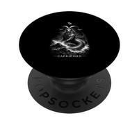 Capricorne Zodiac la chèvre de mer avec Puissance Astrologique PopSockets PopGrip Adhésif