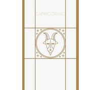 CAPRICORNIO: Diario de Manifestación y Notas Astrológicas | Cuaderno de Bolsillo A6 para el Signo Capricornio | Edición Minimalista en Tapa Blanda