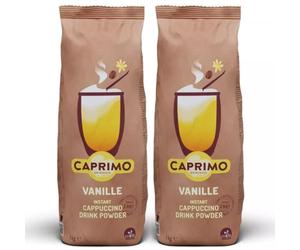 CAPRIMO - Cappuccino Vanille 2x1kg de boisson instantanée en poudre | Boisson instantanée cappuccino vanille - petit déjeuner, pause café, distributeur, machine à café - préparation rapide