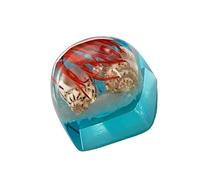 Caps de clés en résine translucide faites à la main avec des options de couleurs vives et des thèmes sous-marins pour claviers mécaniques Cartes de touches translucides personnalisables