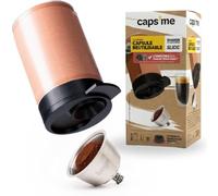 CAPS ME - Kit Capsule Rechargeable pour Nescafé Dolce Gusto (1 Shaker + 1 Dosette Réutilisable en Inox avec Vide-Capsule Intégré) - Solution Économique et Écologique Facile à remplir et à Nettoyer