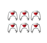Caps supérieurs oscillants en céramique - 6 casquettes de rechange pour bouteilles rondes, étanche à l'eau captivable réutilisable | Cap casquette en céramique Corneaux de casquette de rechange pour b