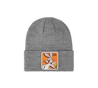 Capslab Bonnet Homme & Femme, Looney Tunes, Bonnet Bugs Bunny, Doux et Chaud, Gris, Orange, Blanc, Taille TU