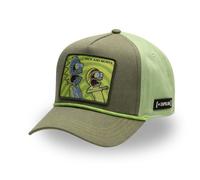 Capslab Casquette baseball Rick & Morty Homme - Baseball - Vert | Jaune - Visière Arrondie 1
