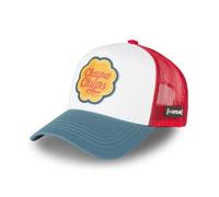 Capslab Casquette Chupa Chups Homme - Trucker - Filet Rigide - Blanc | Bleu | Rouge - Visière Arrondie