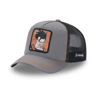 Capslab Casquette Dragon Ball Z Gohan Homme - Trucker - Filet Souple - Gris | Noir - Visière Arrondie Taille unique