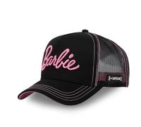 Casquette Femme Barbie, Casquette Trucker Ajustable et Originale, Noir, Rose, Taille TU