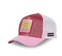Casquette Femme Barbie, Casquette Trucker Ajustable et Originale, Rose, Blanc, Taille TU