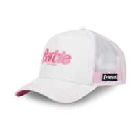 Casquette Femme Barbie, Casquette Trucker Ajustable et Originale, Blanc, Rose, Taille TU