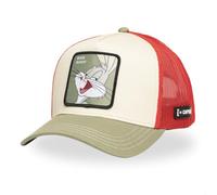 Casquette Homme & Femme, Casquette Trucker Looney Tunes, Ajustable par Snapback Taille TU Beige/Rouge/Vert