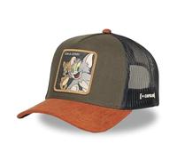 Capslab Casquette Homme & Femme, Casquette Trucker Tom et Jerry, Ajustable par Snapback, Orange Taille TU