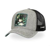 Casquette Homme & Femme My Hero Academia, Casquette Trucker, Ajustable avec Snapback Taille TU Gris Clair chiné/Noir