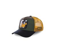 Capslab Casquette Looney Tunes Daffy Camouflage Homme - Trucker - Filet Rigide - Vert | Noir | Jaune | Blanc - Visière Arrondie