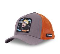Capslab Casquette Naruto Shippuden Naruto Homme - Trucker - Filet Souple - Marron | Orange - Visière Arrondie Taille unique