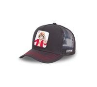 Capslab Casquette One Piece Luffy Homme - Trucker - Filet Rigide - Noir - Visière Arrondie