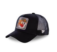 Capslab Casquette pour Homme avec visière, Noir, Taille Unique
