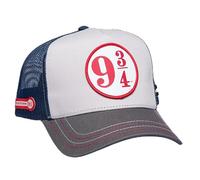 Capslab Casquette Trcker unisexe Harry Potter Cap | Imprimé 9 ¾ | 50 % coton 50 % polyester | Visière incurvée, fermeture Snapback | Femme été ou homme été | Respirant, multicolore