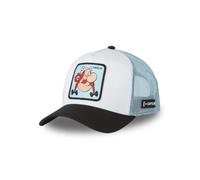 Casquette Homme & Femme Astérix, Casquette Trucker, Ajustable avec Snapback Taille TU Blanc/Noir/Bleu Clair