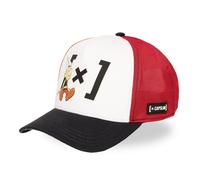 Capslab Casquette Homme & Femme, Casquette Trucker Astérix, Ajustable par Snapback, Blanc Taille TU