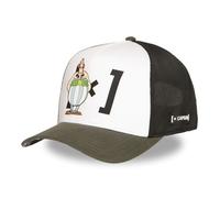 Capslab Casquette Homme & Femme, Casquette Trucker Astérix, Ajustable par Snapback, Kaki Taille TU