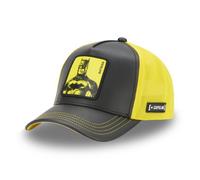 Capslab Casquette trucker DC Comics Homme - Trucker - Filet Mesh - Noir | Jaune - Visière Arrondie 1