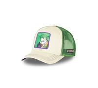 Capslab Casquette trucker DC Comics Joker Homme - Trucker - Filet Rigide - Vert | Beige | Violet - Visière Arrondie