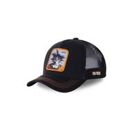 Capslab Casquette trucker Dragon Ball Z Goku Homme - Trucker - Filet - Noir | Orange | Gris - Visière Arrondie