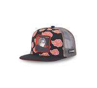 Capslab Casquette trucker Itachi Uchiwa Homme - Snapback - Rigide - Noir | Rouge | Gris | Blanc - Visière Plate