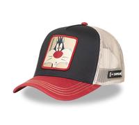 Capslab Casquette trucker Looney Tunes Homme - Trucker - Filet Rigide - Rouge | Noir | Beige - Visière Arrondie Taille unique