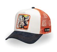 Casquette Homme & Femme, Casquette Trucker Naruto, Ajustable par Snapback Taille TU Noir/Orange/Blanc