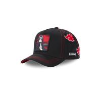 Capslab Casquette trucker Naruto Itachi Uchiwa Homme - Baseball - Noir | Rouge - Visière Arrondie
