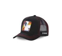 Capslab Casquette trucker Naruto Sasuke Homme - Trucker - Filet Rigide - Noir | Rouge - Visière Arrondie