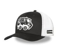 CAPSLAB Casquette Trucker PREMIUM SCOOBYDOO VAN GLOW Mesh Noire/Blanche