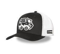 Capslab Casquette trucker Scooby-Doo Homme - Trucker - Filet Souple - Noir | Blanc - Visière Arrondie Taille unique