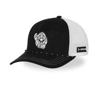 Capslab Casquette Trucker Super Mario Homme - Trucker - Filet Souple - Noir | Blanc - Visière Arrondie Taille unique