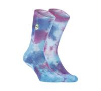 Capslab Chaussette Homme Goldorak, 1 Paire de Chaussette Haute Tie & Dye, Confortable et Douce, Violet Taille 43/46