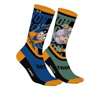 Capslab Chaussettes de sport pour homme Dragon Ball Z | Chaussettes anime en coton Goku, Vegeta, Buu et Freezer | Confortables et respirantes, multicolore, 39-42