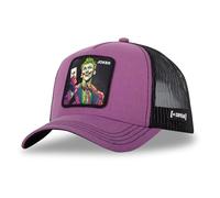 Capslab Joker DC Batman Violet Noir Casquette de Camionneur Réglable