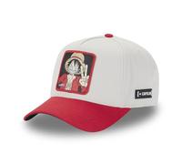 Capslab Luffy One Piece Beige Rouge Casquette réglable avec Snapback