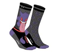 Capslab Pokémon Ectoplasma - Chaussettes anime pour hommes et femmes - Chaussettes confortables en coton au design Ectoplasma et Pokèball - 43-46