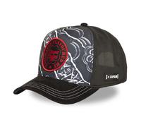 Capslab | Casquette Trucker Noire | Modèle CC3 NIG Chupa Chups | pour Adulte | Design Original, rétro et Urbain | Fermeture Ajustable et Panneau en Maille Respirante | Idéale pour Les Activités