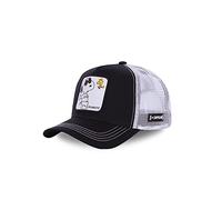 Capslab Casquette de camionneur Snoopy Peanuts Noir et Blanc