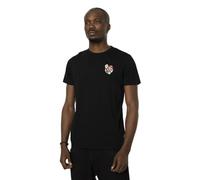 Capslab Tee Shirt Enfant Super Mario Bros, T Shirt Garçon, 100% Coton, Noir, Rouge, Bleu, Blanc, Taille L