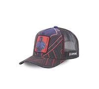 Capslab Casquette Marvel Black Panther – Trucker, filet rigide, visière arrondie – Homme Noir
