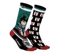 Chaussette Homme My Hero Academia Coton, 1 Paire de Chaussettes Fantaisie Homme Deku