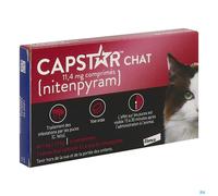 Capstar 11,4 mg Chat, Comprimé antiparasitaire externe pour chat, bt 6 Comprimé(S) pc(s)