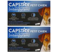 Capstar 11,4 mg Petit Chien, Comprimé antiparasitaire externe pour petit chien, bt 6 Comprimé(S) 2x6 pc(s)